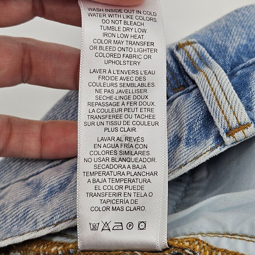 Frame Le Garcon Distressed Boyfriend Jeans In Natoma Light Wash Women’s Size 25 - Picture 8 of 11